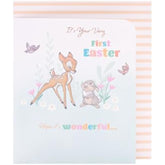 UK Greetings Disney 1st Easter Card for Baby Boy/Girl - Bambi & Thumper Design